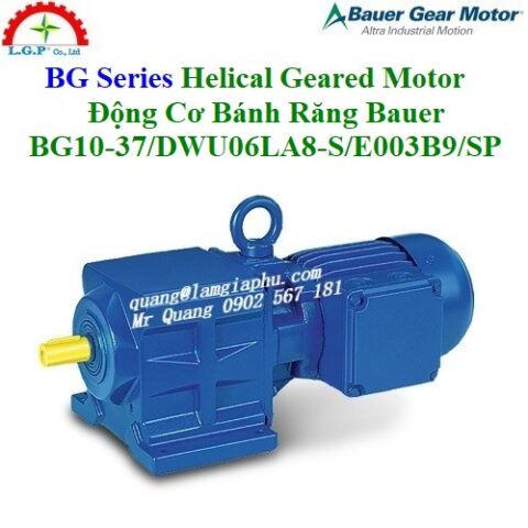 Động Cơ Bánh Răng Bauer BG10-37 - BG Series Helical Geared Motor