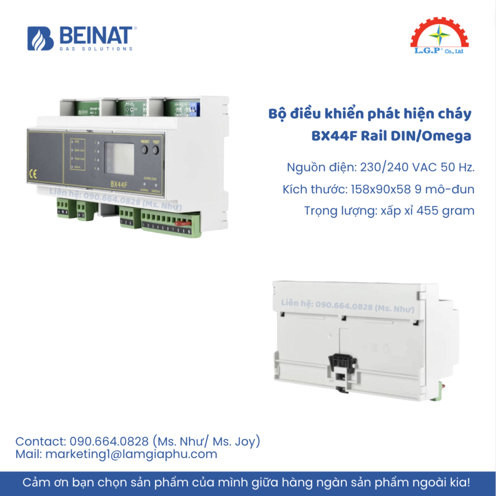 Bộ điều khiển phát hiện cháy Rail/Omega