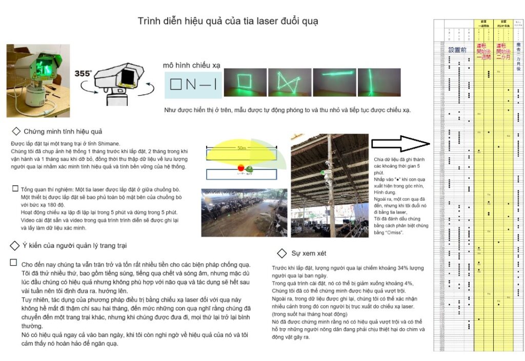 Lazer đuổi quạ