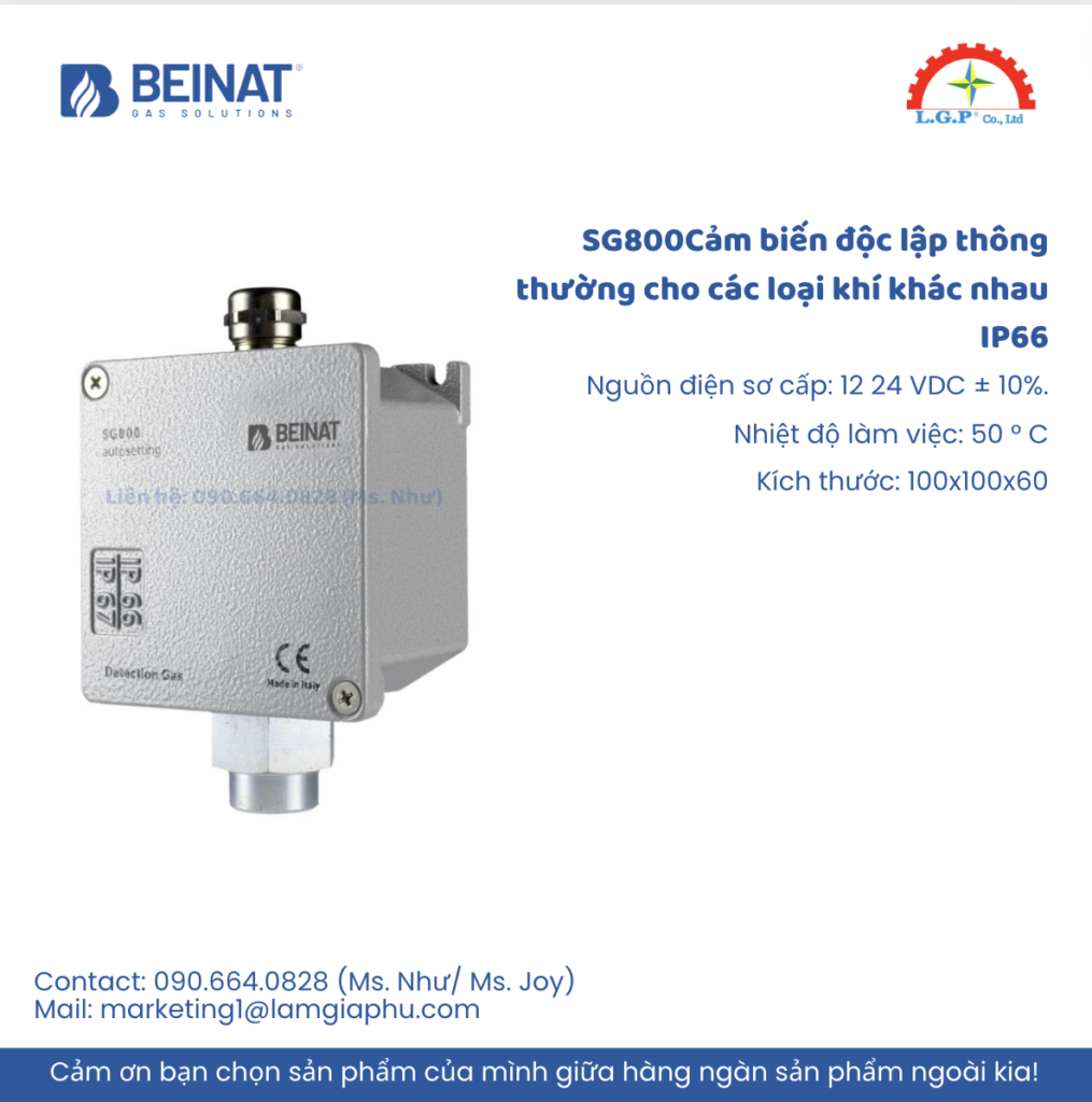SG800Cảm biến độc lập thông thường cho các loại khí khác nhau