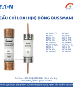 Cầu chì loại H(K) dòng Bussmann