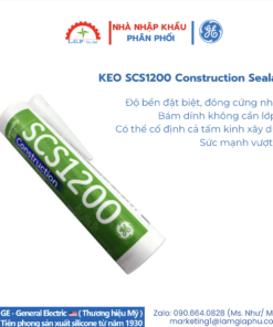 Keo GE SCS1200 Silicone construction sealant