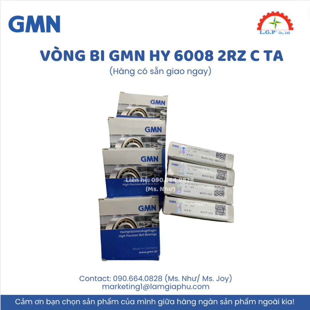 Vòng bi GMN HY 6008 2rz C tA