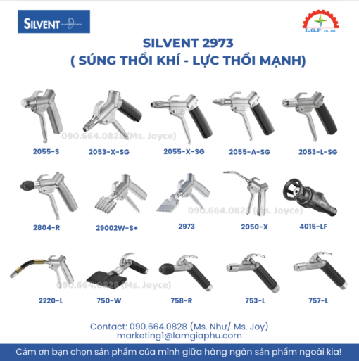 Silvent súng thổi khí
