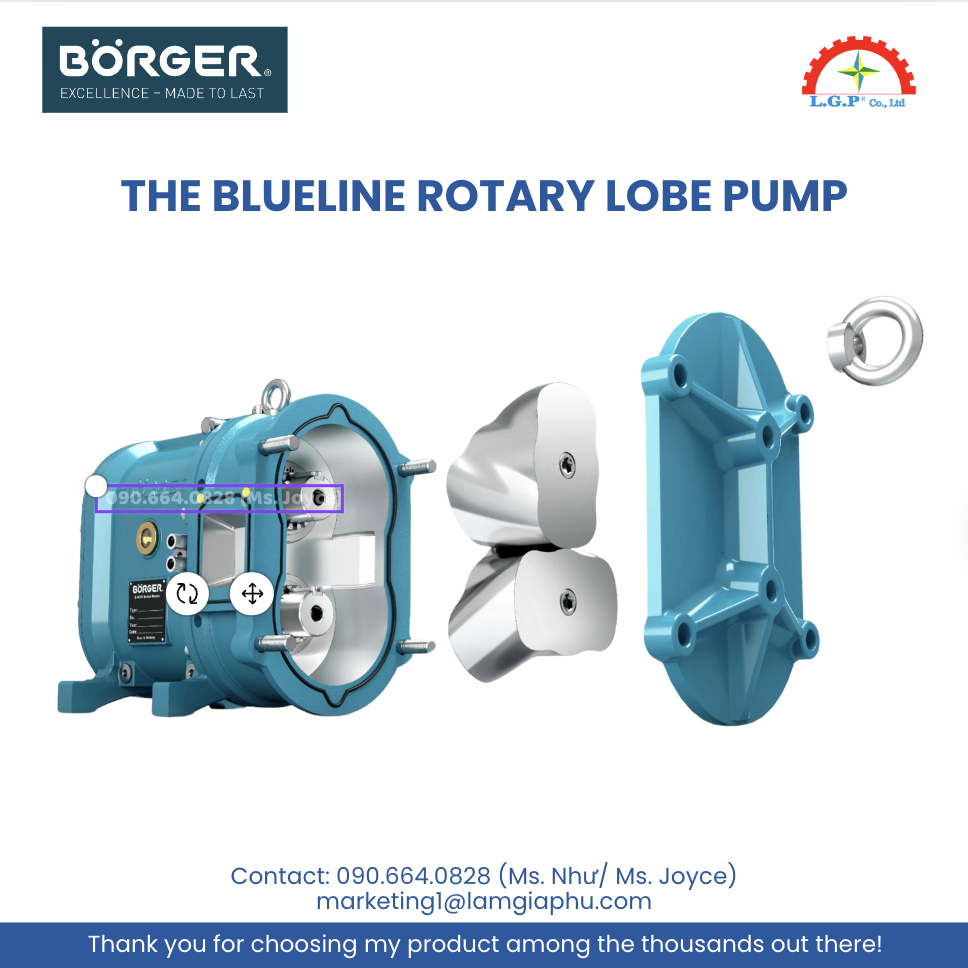 The BLUEline rotary lobe pump