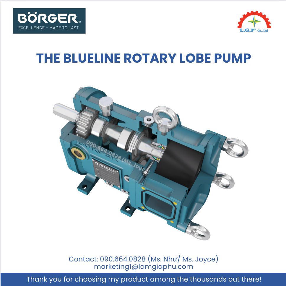 The BLUEline rotary lobe pump