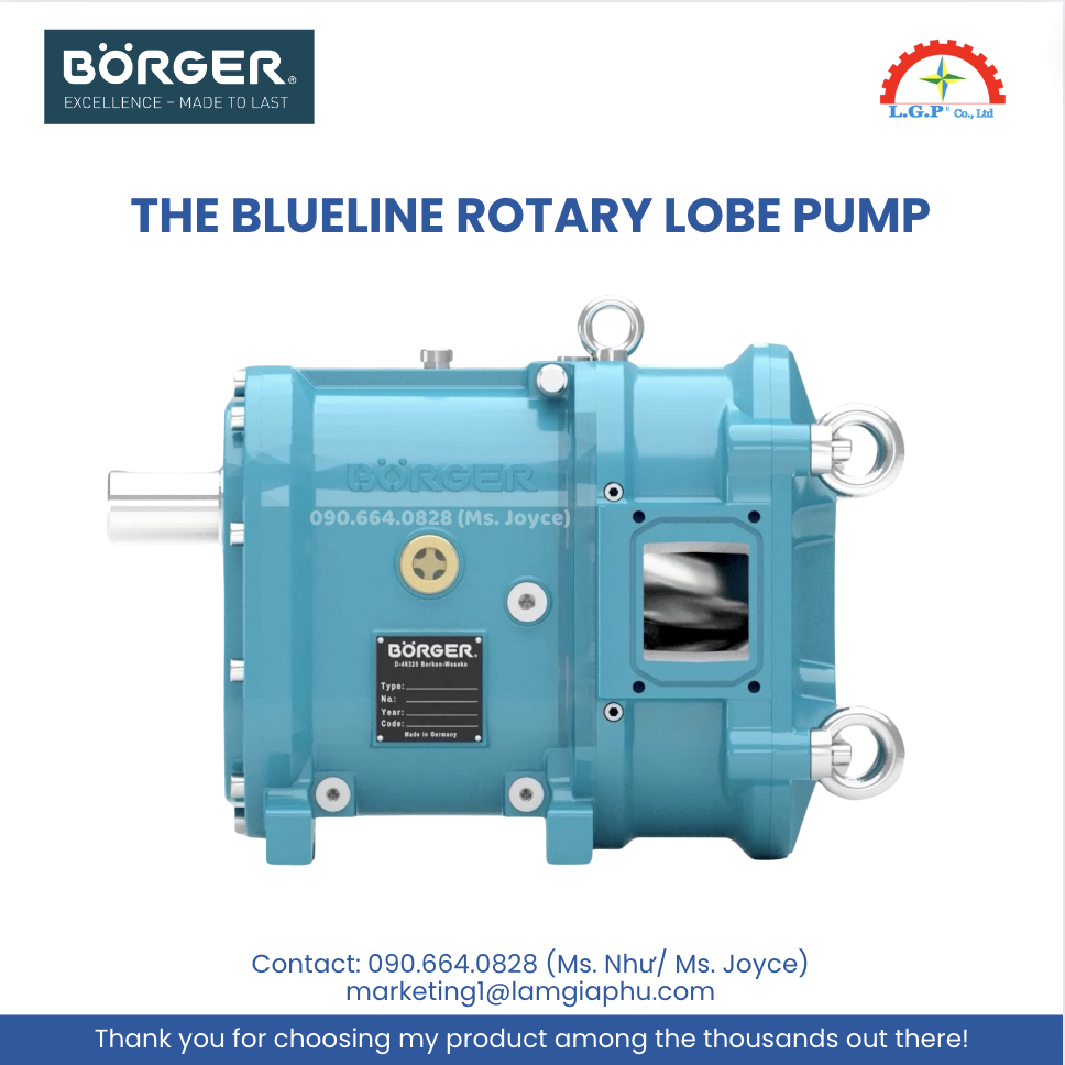 The BLUEline rotary lobe pump