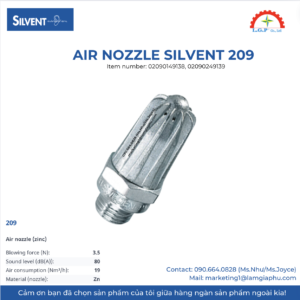 Đầu phun khí silvent 209