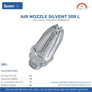Đầu phun khí silvent 209 L