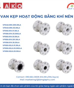 Van kẹp hoạt động bằng khí nén.