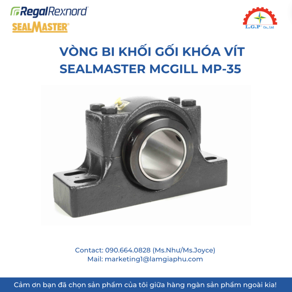 Vòng bi khối gối khóa vít Sealmaster McGill MP-35