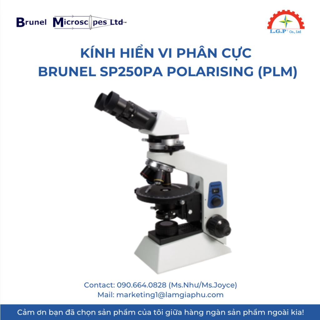 Kính hiển vi phân cực Brunel SP250PA Polarising (PLM)