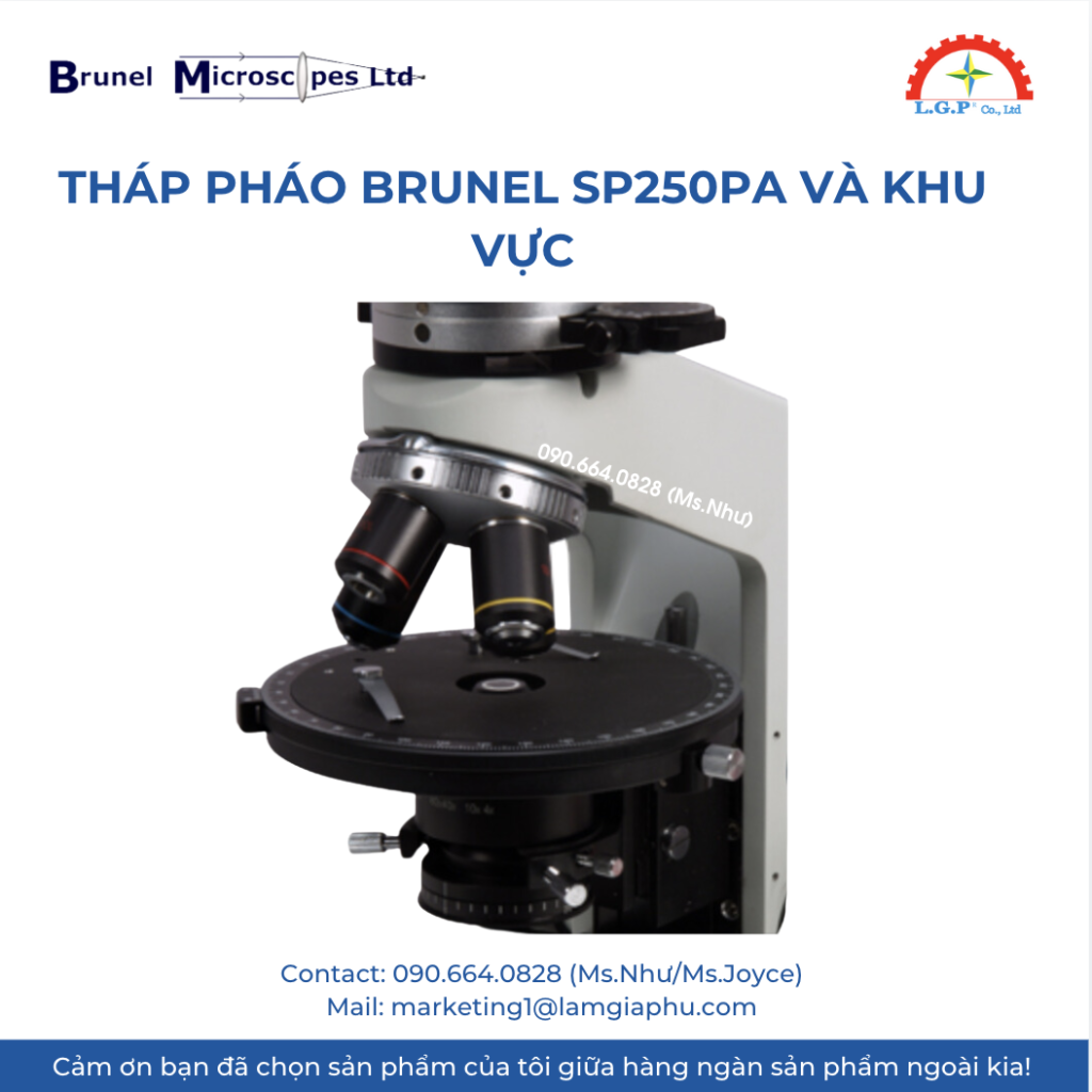 Tháp pháo brunel SP250PA và khu vực