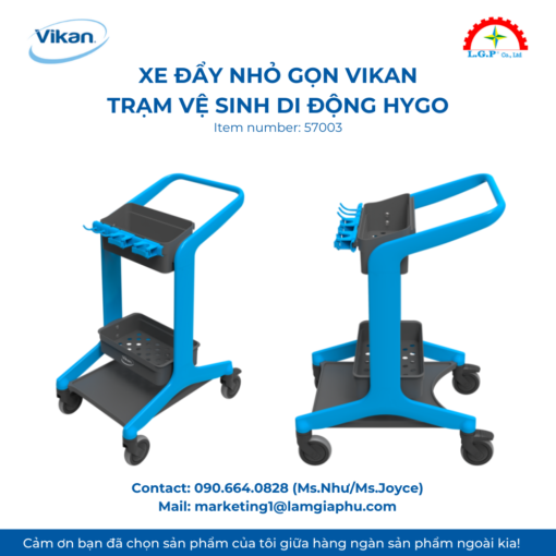 Xe đẩy vệ sinh nhỏ gọn - Trạm vệ sinh di động HyGo,