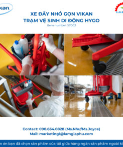 Xe đẩy vệ sinh nhỏ gọn - Trạm vệ sinh di động HyGo,