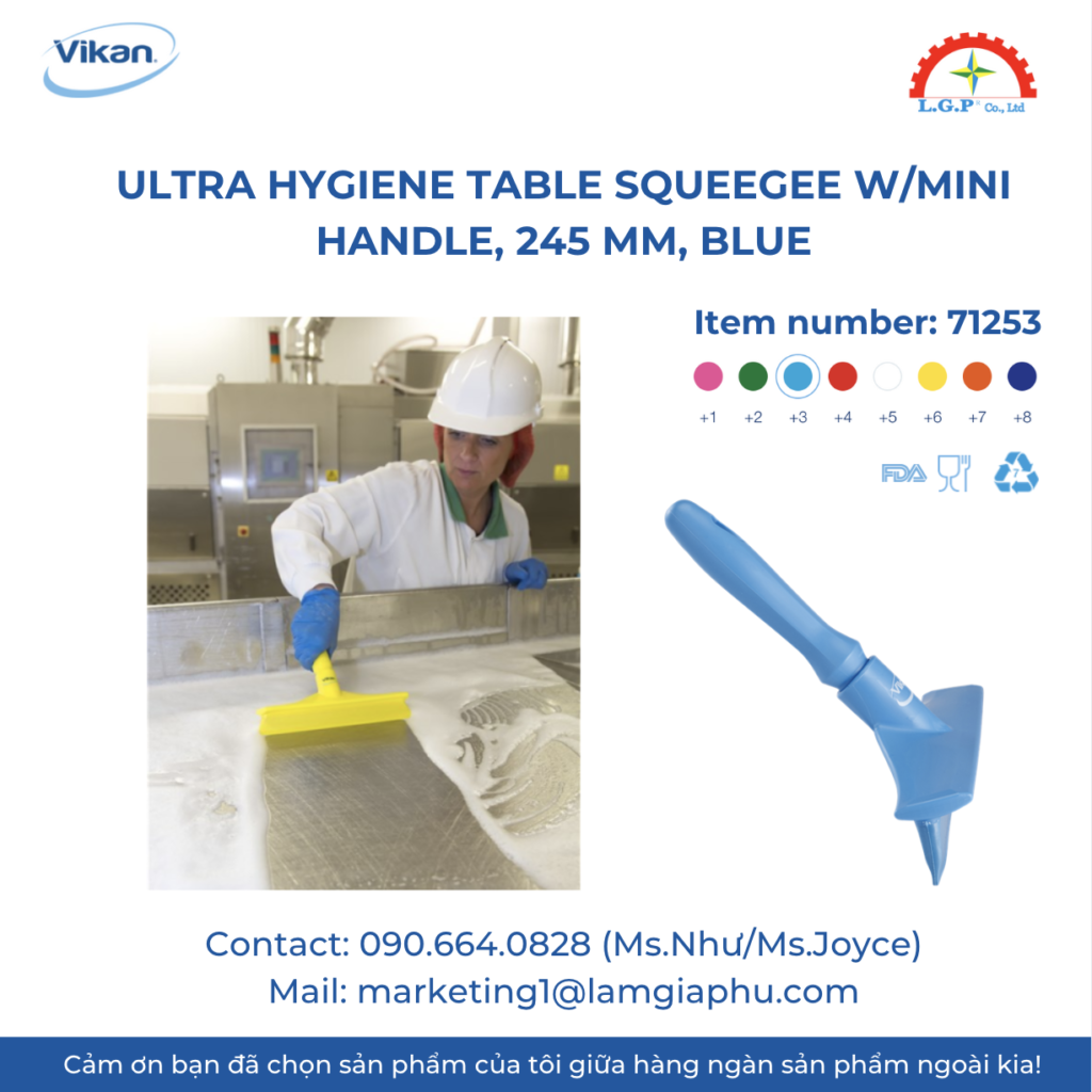 Bàn chải gạt nước Vikan 71253, 245 mm, Blue.