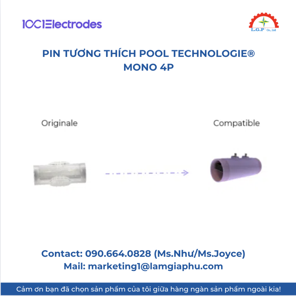 Pin tương thích POOL TECHNOLOGIE® MONO 4P