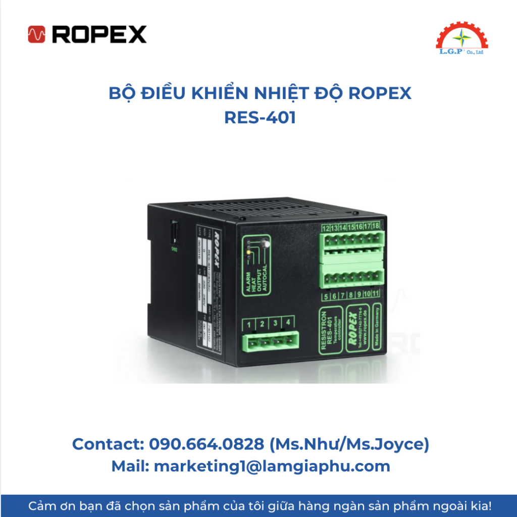 Bộ điều khiển nhiệt độ ROPEX RES-401