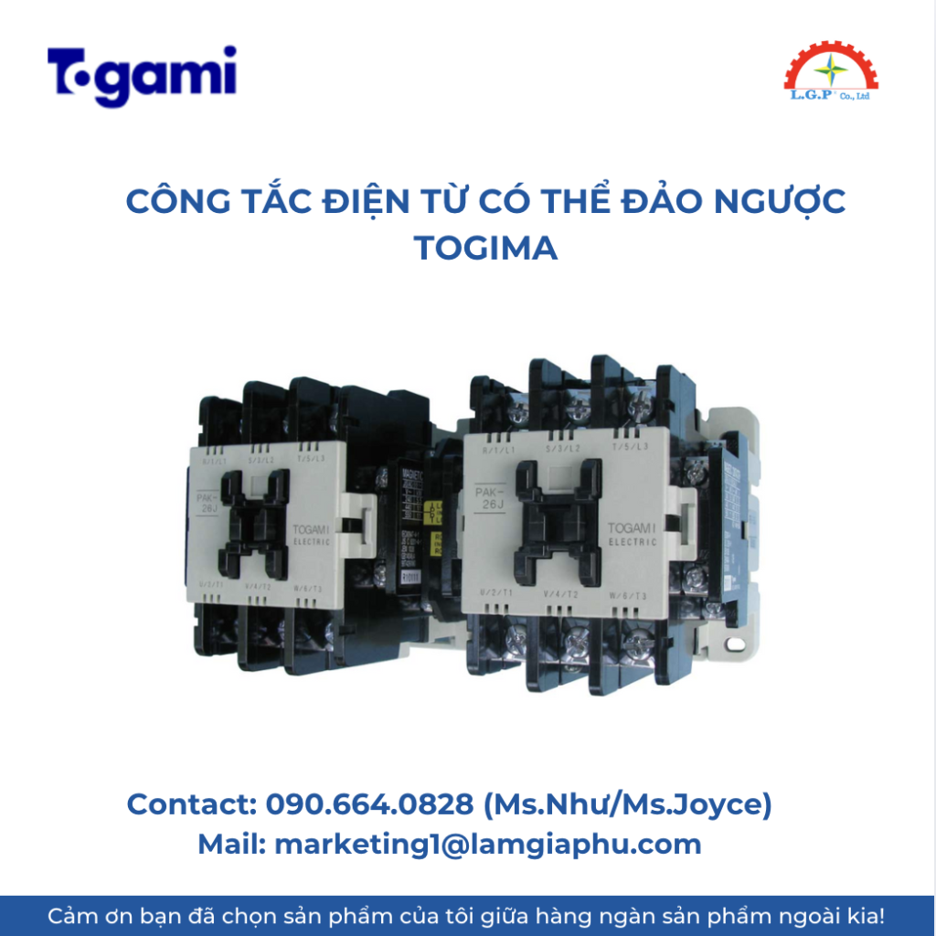 Công tắc điện từ có thể đảo ngược Togima
