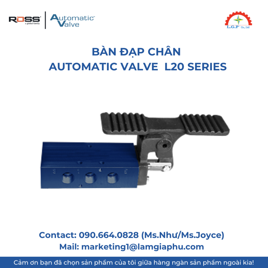 Bàn đạp chân Automatic Valve L20 Series