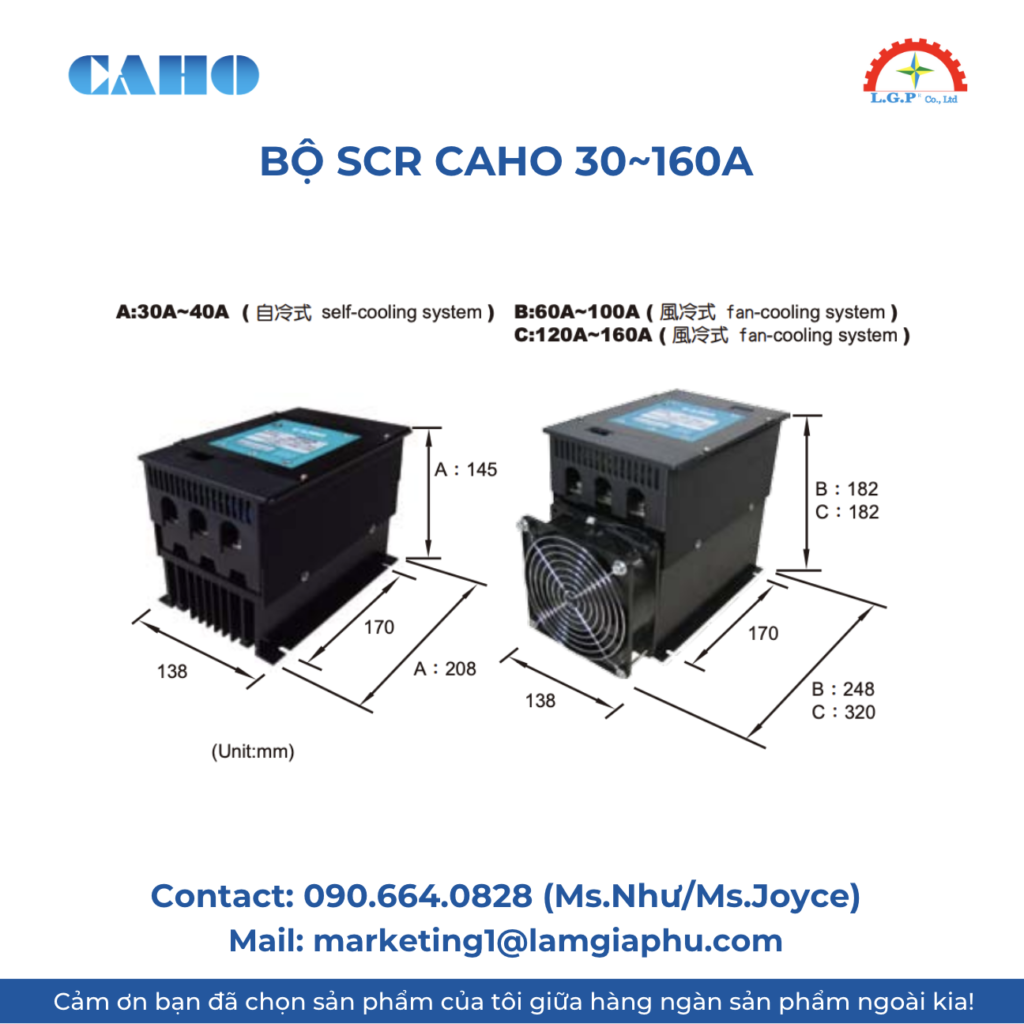 Bộ SCR CAHO 30~160A