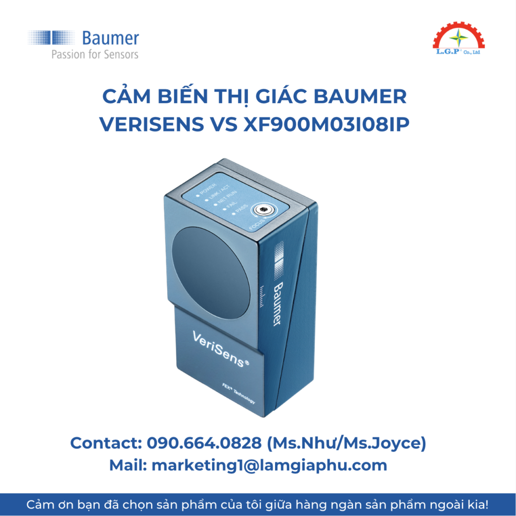 CẢM BIẾN THỊ GIÁC BAUMER VeriSens VS XF900M03I08IP