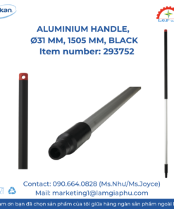 Cán nhôm Vikan 293752, Ø31 mm, 1505 mm, Black.