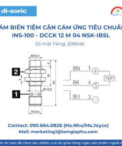 Cảm biến tiệm cận cảm ứng INS 100 DCCK 12 M 04 NSK IBSL