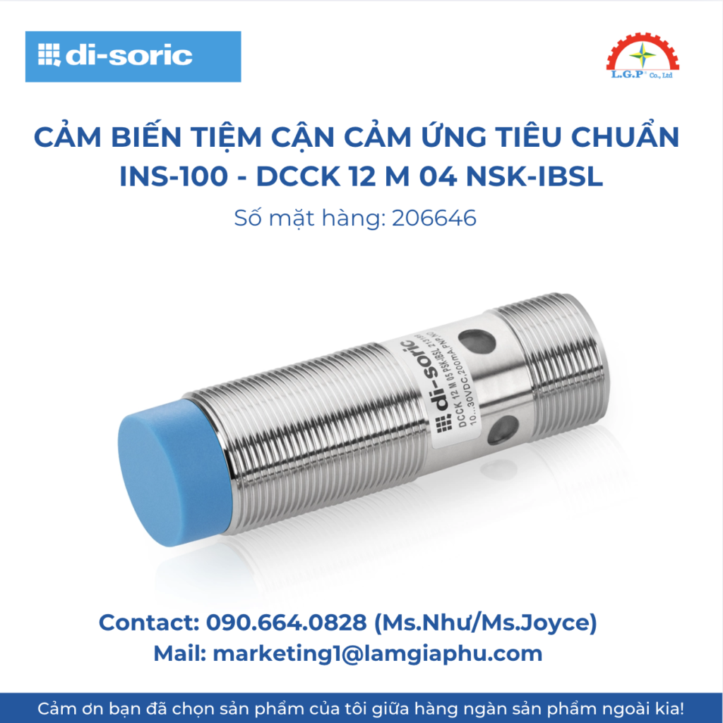 Cảm biến tiệm cận cảm ứng INS 100 DCCK 12 M 04 NSK IBSL
