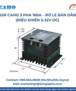 Rơ le bán dẫn CAHO 3 pha 160A