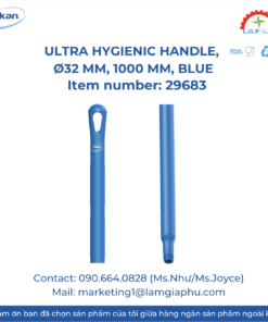 Vikan 29683 - Ultra Hygienic Handle, Ø32 mm, 1000 mm, Blue