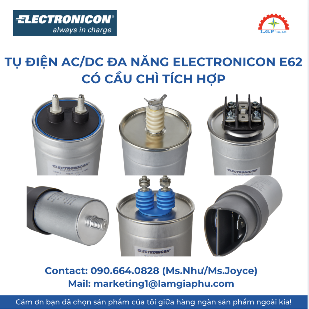 Tụ điện AC:DC ELECTRONICON E62