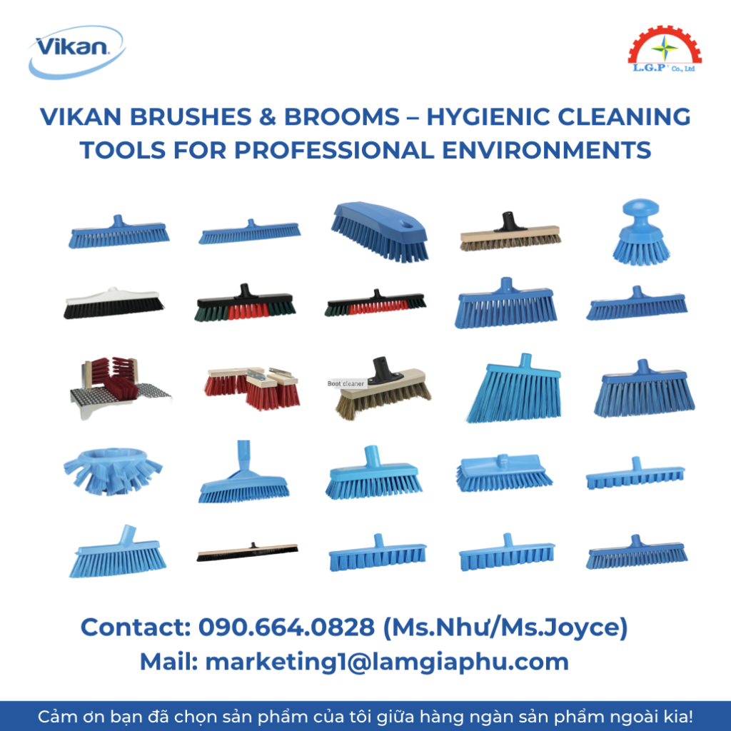 Vikan Brushes & Brooms – Hygienic Cleaning Tools for Professional Environments