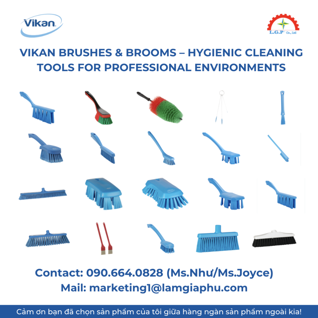 Vikan Brushes & Brooms – Hygienic Cleaning Tools for Professional Environments