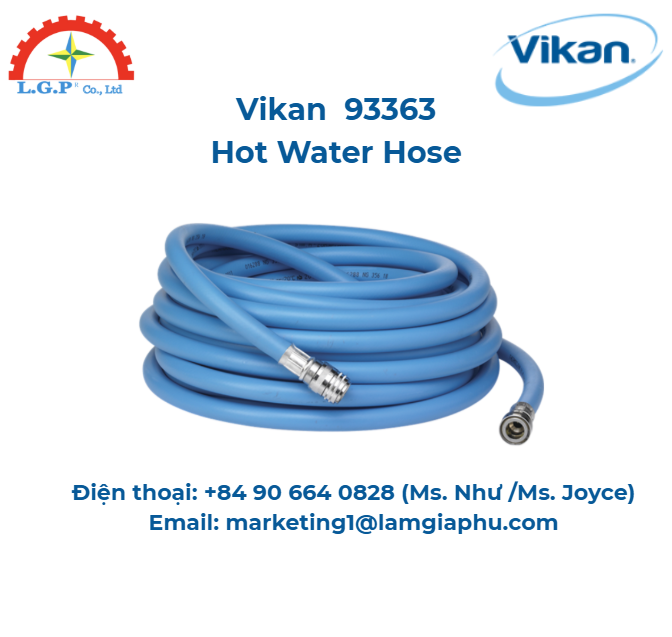 Vòi nước nóng, Vikan 93363, 1/2" (Q), 15000 mm, Xanh lam