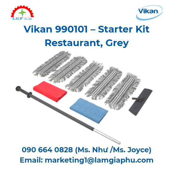 Bộ dụng cụ cơ bản cho nhà hàng Vikan 990101, xám