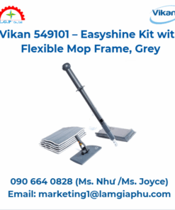 Bộ lau nhà kèm khung lau linh hoạt Vikan 549101, xám