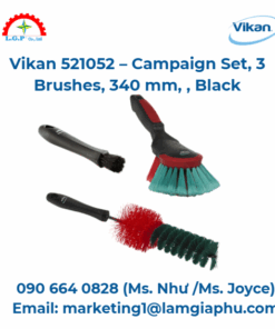 Bộ sản phẩm 3 bàn chải Vikan 521052, 340 mm, đen
