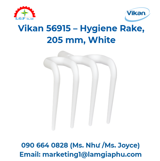 Cào vệ sinh Vikan 56915, 205 mm, trắng