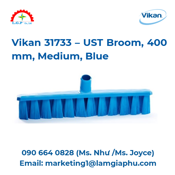 Chổi UST Vikan 31733, 400 mm, Trung bình, Xanh
