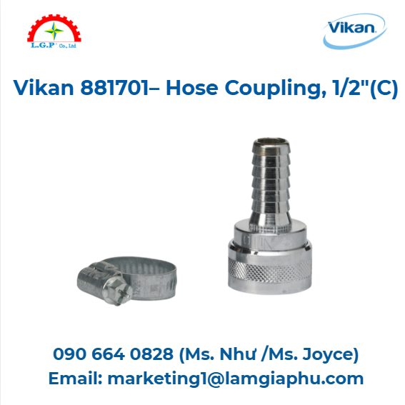 Khớp nối ống, 12(C) Vikan 881701