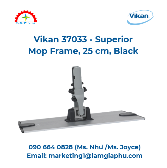 Khung lau nhà Vikan 37033 , 25 cm, đen