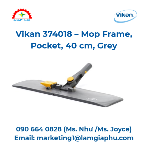 Khung lau nhà Vikan 374018, 40 cm, xám
