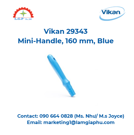 Tay cầm nhỏ Vikan 29343, 160mm, xanh