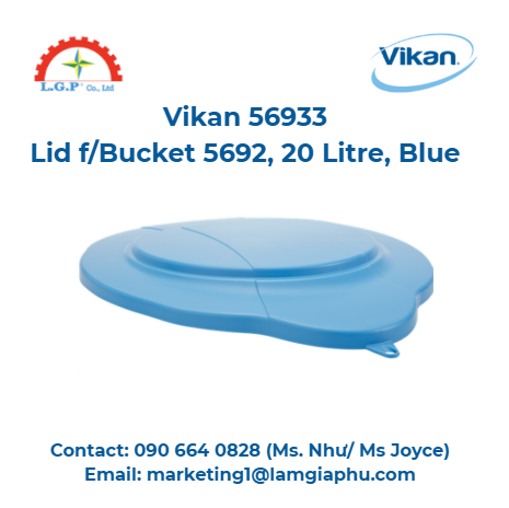 Nắp xô Vikan 56933, 20 lít, xanh