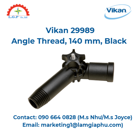 Ren góc Vikan 29989, 140 mm, Màu đen, Bền chắc