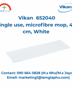 Cây lau nhà dùng một lần Vikan 652040, sợi nhỏ, 40 cm, màu trắng
