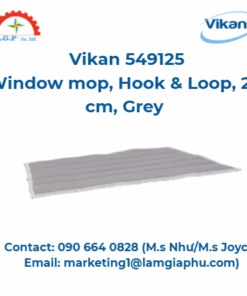 Cây lau cửa sổ Vikan 549125, Móc & Vòng, 25 cm, Màu xám