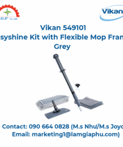 Bộ lau nhà Vikan 549101, kèm khung lau linh hoạt, màu xám