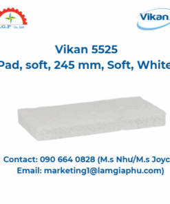 Miếng lót Vikan 5525, mềm, 245 mm, Mềm, Trắng